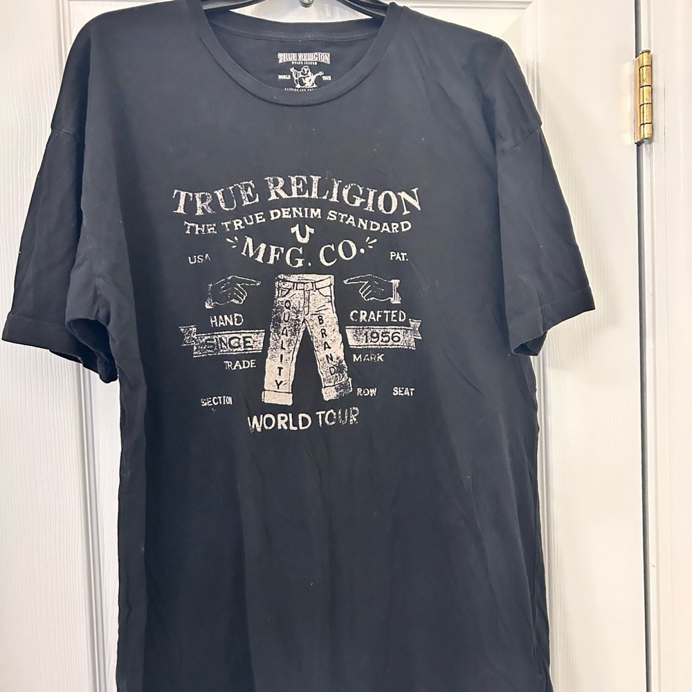 True Religion Black World Tour Tee